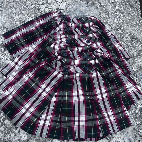 Red Plaid girls’ uniform Skirt - Picture 8 of 8